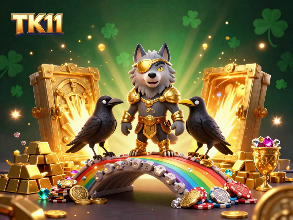 Engage in thrilling gameplay at TK11 casino, exploring treasures in a vibrant Norse-themed fantasy.