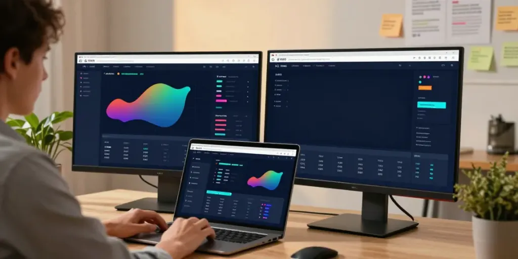 SEO specialist optimizing instant indexing strategies in a modern workspace