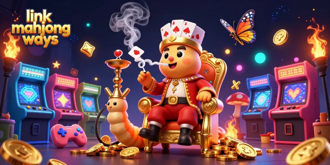 Experience the thrill of link mahjong ways with this vibrant, lively 3D casino illustration featuring exciting gameplay.